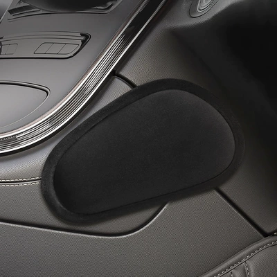 Car Knee Pads, Leg Pads, Other Automotive Interior Supplies - large-size-black-plush-model-for-co-pilot-only