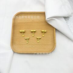 Ancient Method Sand Gold Bamboo Joint Through Hole Silky Gold Pendant Chinese Style Promotion Bamboo Separating Beads DIY Accessories