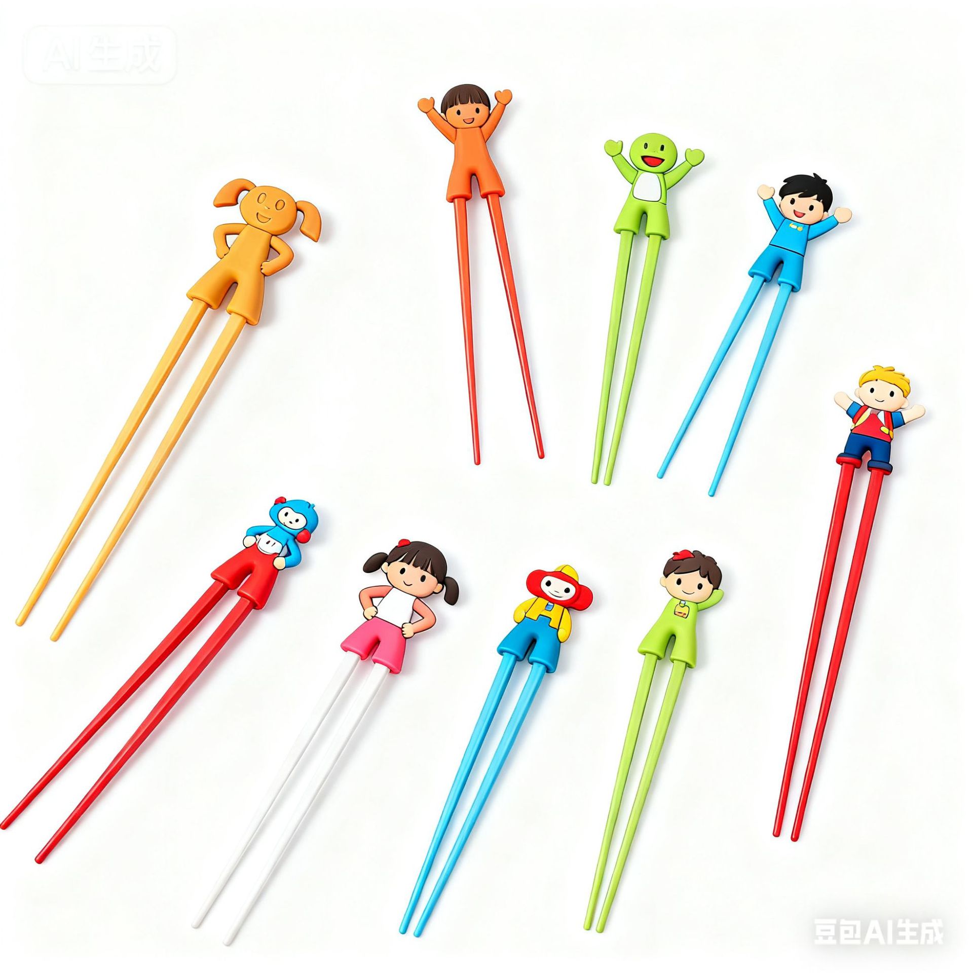 来图定制卡通硅胶筷子头pvc软胶硅胶筷子儿童训练学习筷子套定制