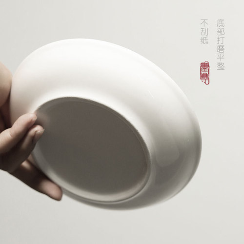 Ink dish thickened multi-functional ceramic palette book French painting water dish student paint plate Chinese painting supplies pen wash