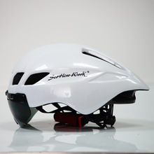 騎行頭盔天蠍自行車山地公路破風帶風鏡一體成型男女安全盔裝備帽