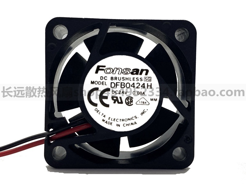 台达 FONSAN 4020 4cm DC24V 0.08A DFB0424H 变频工控机散热风扇