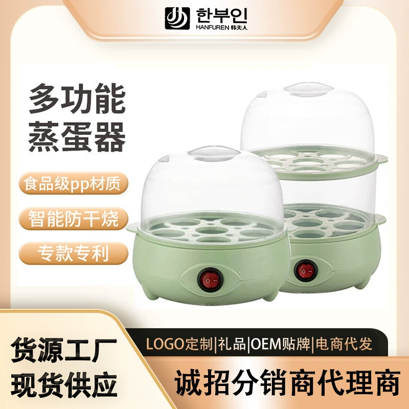 Трансграничные оптовые бытовые многофункциональные яйцеклетки с автоматическим отключением питания анти-сухой мини-варка на пару яиц в общежитии