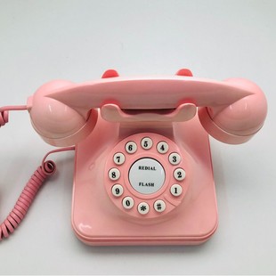 Manufacturer Wholesale Telephone, Pink Antique Telephone, European Classic Telephone, Creative Gift Telephone
