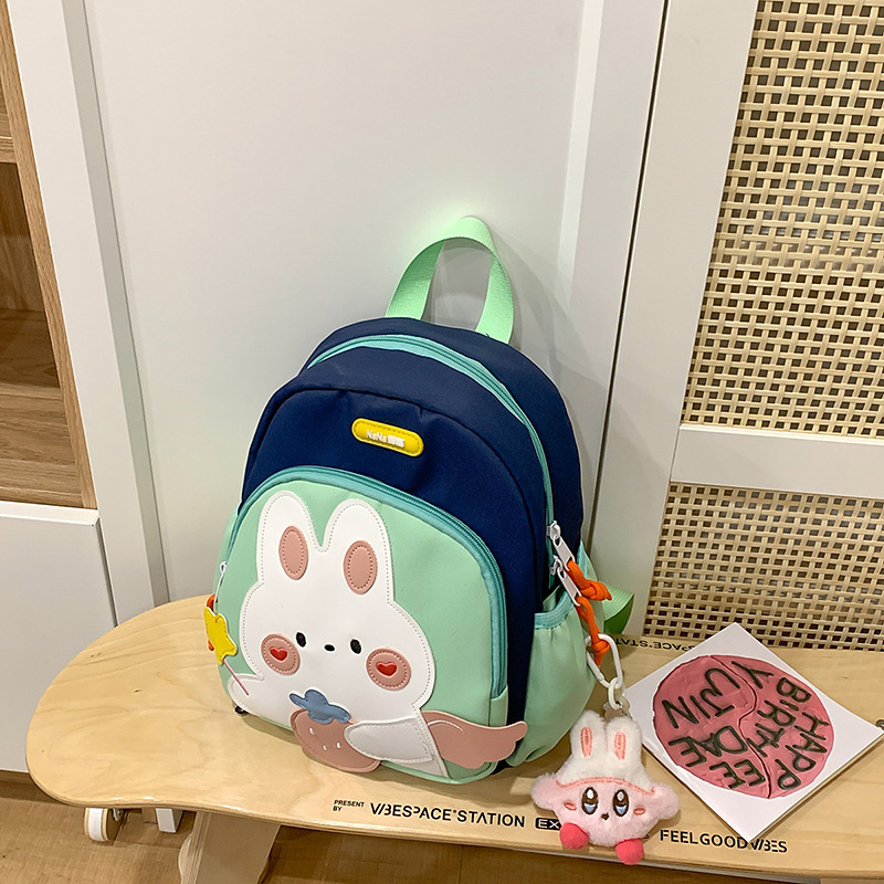 2025 nueva mochila escolar para niñas jardín de infantes mochila de viaje para hombres caricaturas bonitas conejos niños jardín de infantes mochila