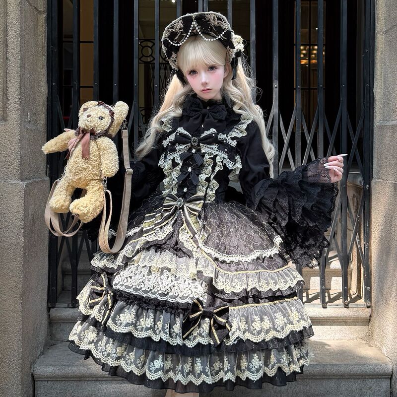 Lolita洋装doll感jsk吊带连衣裙夏季|undefined