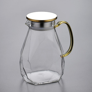 Cold water bottle glass high temperature resistant high color value water container cold water cup large capacity fruit teapot water bottle refrigerator household