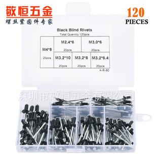 120pcs�羳���Q��ɫ�X�Ƴ�о���T��b����X���M2.4 M3.2 M4���b