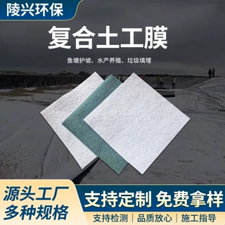 复合土工膜一布一膜两布一膜HDPE防渗膜鱼塘人工湖蓄水池防渗膜