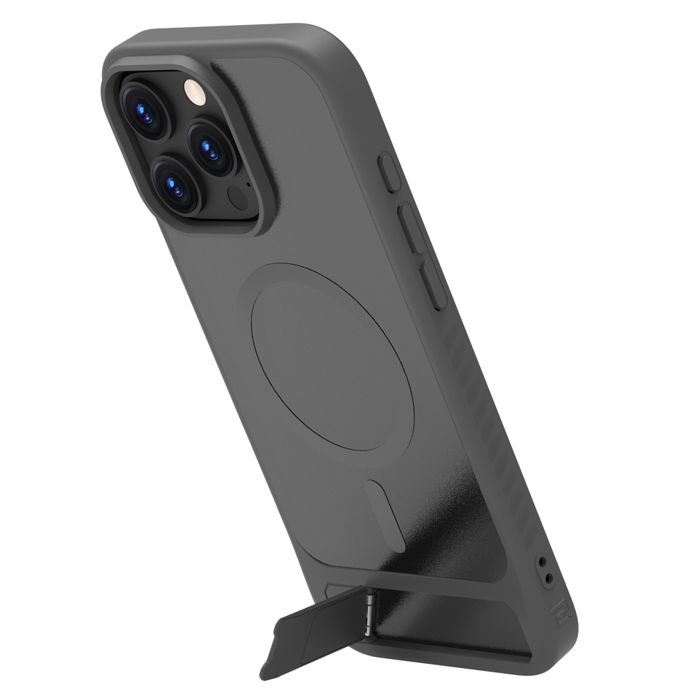 Fujero de pivote para iPhone16 Pro Max, caso de teléfono móvil, caso de succión magnética de piel, caso de soporte 15 Pro
