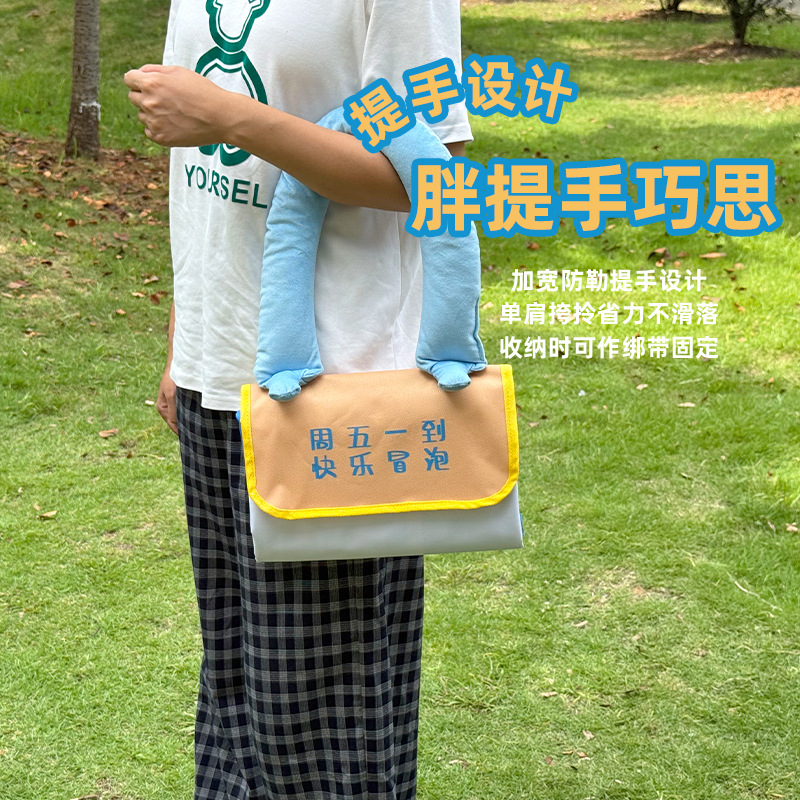 야외 캠핑 휴대용 방습 매트 방수 피크닉 천 음악 축제 쿠션 만화 두꺼운 휴대용 피크닉 매트 맞춤 제작