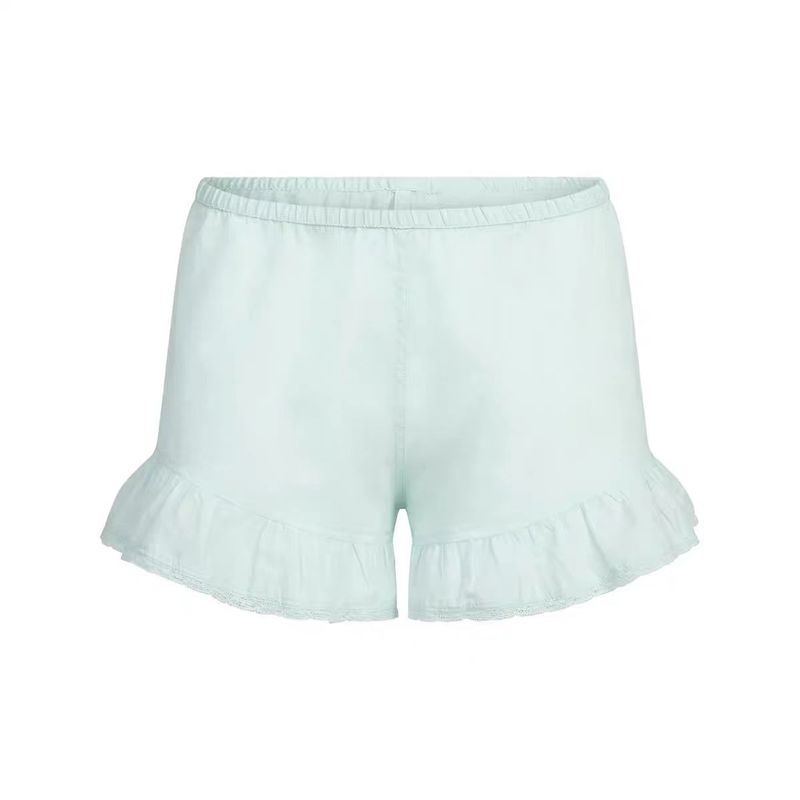 25新品SKIMS同款COTTON VOILE  SHORT小清新轻薄休闲花边短裤|undefined
