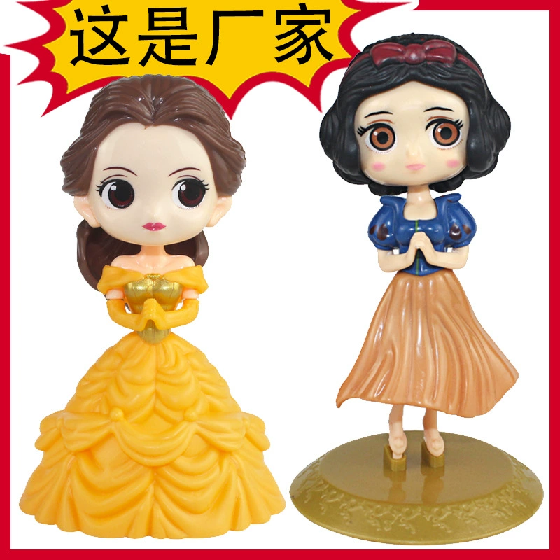 Huang Beier снег белый Кукла торт украшения ручной работы большие пластиковые принцессы куклы торт украшения