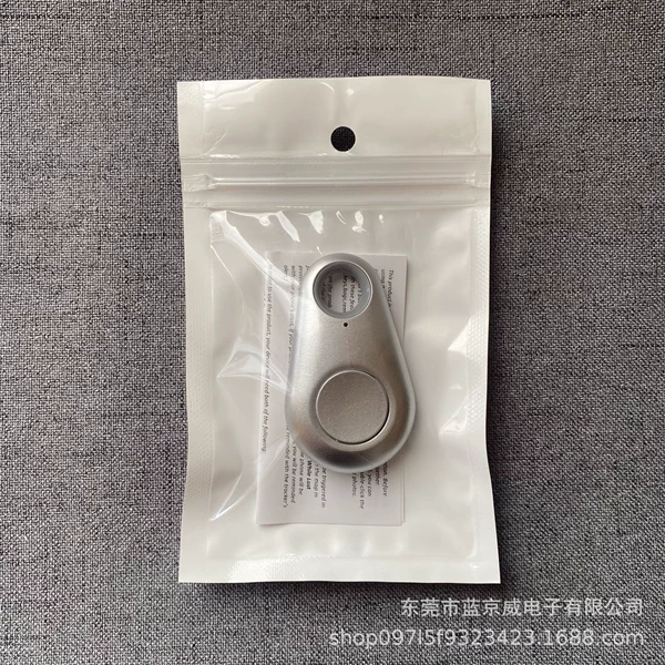 Drop-shaped silver [PE bag + installed battery + instruction manual] ready for shipment