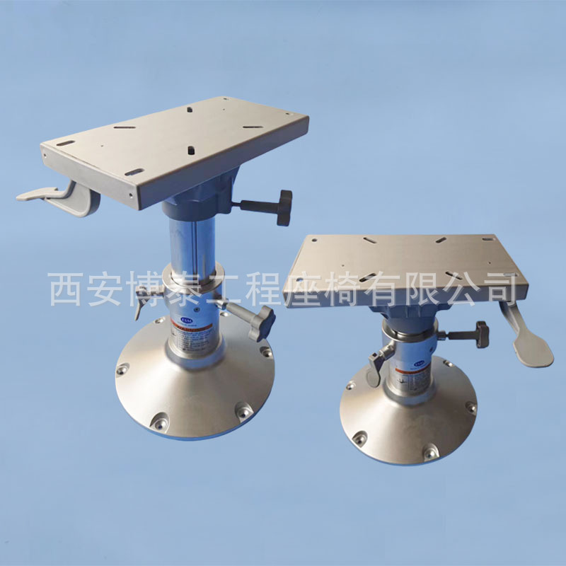 Base giratoria de elevación de asiento de barco yate base ajustable manual de asiento de aleación de aluminio de barco de goma