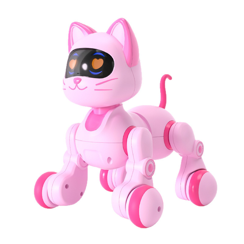 6602 Yingjia 電子インテリジェントロボット犬メカニカルドッグボーイリモコンガール電動猫子供のおもちゃ女の子|undefined