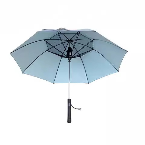 With fan, sunscreen, UV and rain protection, dual-purpose 3000mAh lithium battery with charging treasure function umbrella