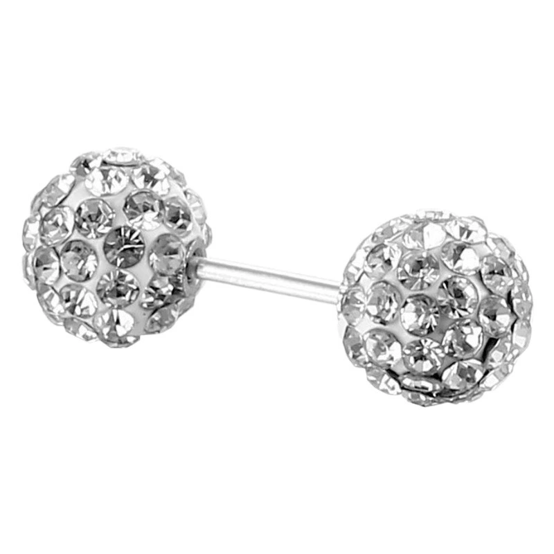 Трансграничные украшения для пирсинга из нержавеющей стали, новые модные серьги в корейском стиле с бриллиантами, серьги-шарики, серьги для ушей, модные и универсальные