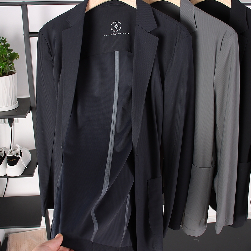 /Grade Italian Z Series Pressure Adhesive Non-ironing Anti-wrinkle Elastic Spring and Summer Men's Thin Casual Suit Suit Jacket for Foreign Trade /Grade Italian Z Series Pressure Adhesive Non-ironing Anti-wrinkle Elastic Spring and Summer Men's Thin Casual Suit Suit Jacket for Foreign Trade