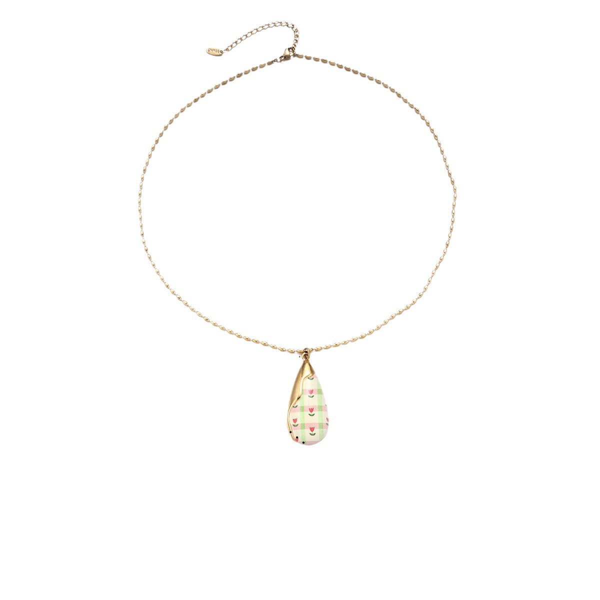 Collar de acero de titanio de lujo ligero de nicho de goteo de flores colgante de collar de clavícula joyería de venta caliente transfronteriza image 6