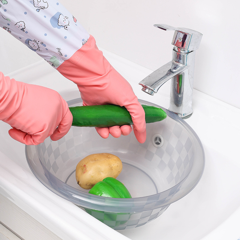 Guantes de Tareas Domésticas para Cocina de PVC, Impermeables, Térmicos y Engrosados
