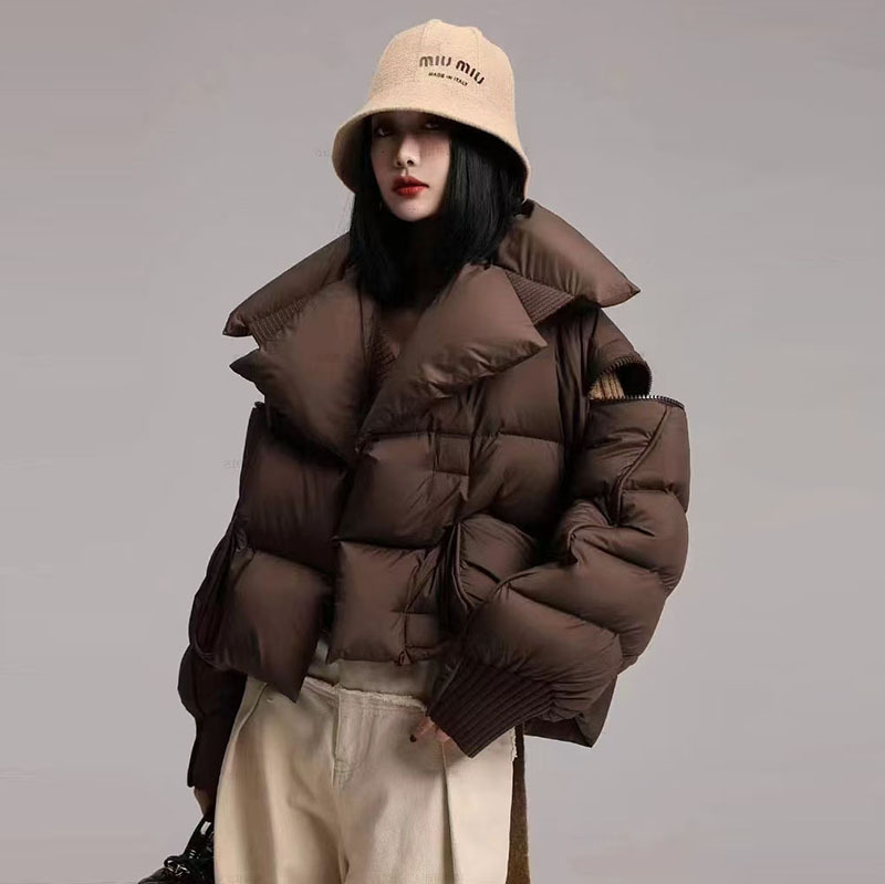 Knitted winter fashionable trend down jacket