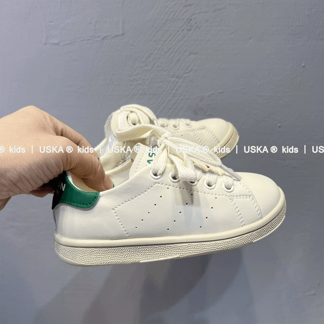 Детские белые кроссовки, sneakers, спортивная обувь для мальчиков, натуральная кожа, мягкая подошва