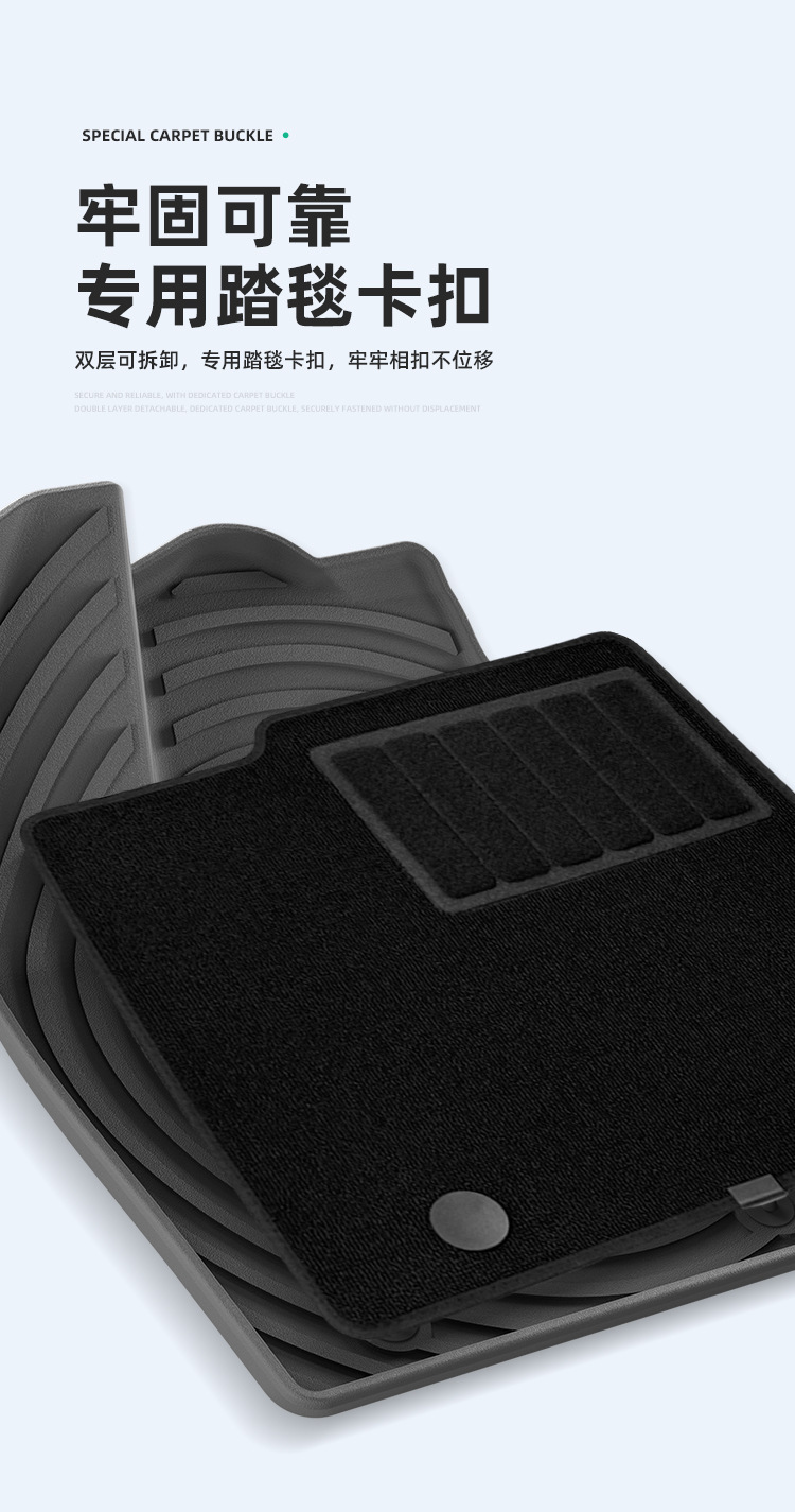 Suitable for 21-25 Models of Byd Dolphin Car Floor Mats, Tpe Floor Mats, and Trunk Mats