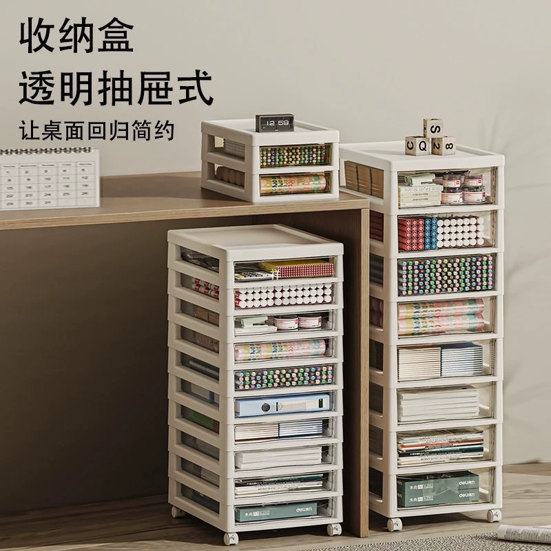 Ящик для хранения косметики типа Drawer, оформление рабочего стола, ногти, бижутерия, прозрачный лоток, студенческий многоуровневый шкаф