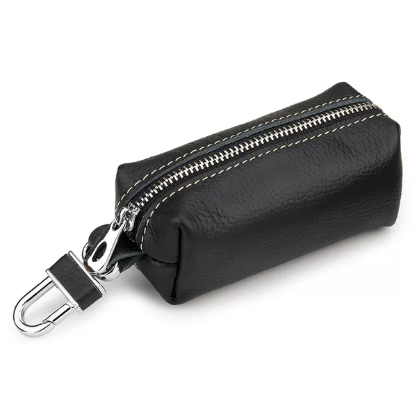 Genuine Leather Car Key Bag Women's Small and Soft Top Layer Cowhide Korean Style Universal Large Capacity Multifunctional Key Bag Trendy