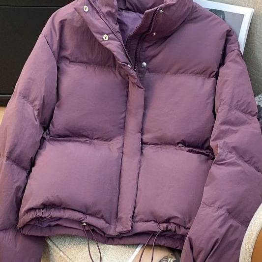 2025 New Winter down Jacket Women's Short Stand Collar Thickeneded Jacket Bread Jacket