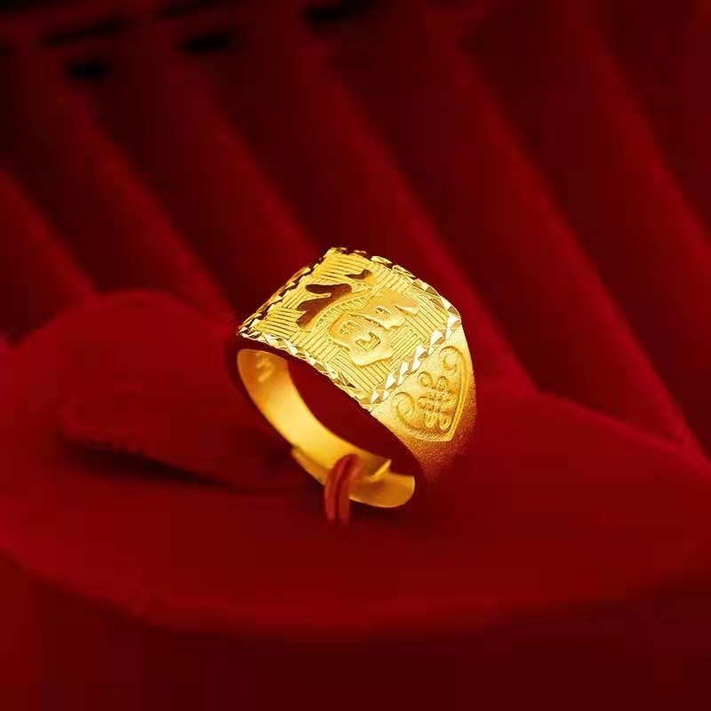 金店の同モデルの男性戒の新型の中国は金メッキの男性の金を結びます。|undefined