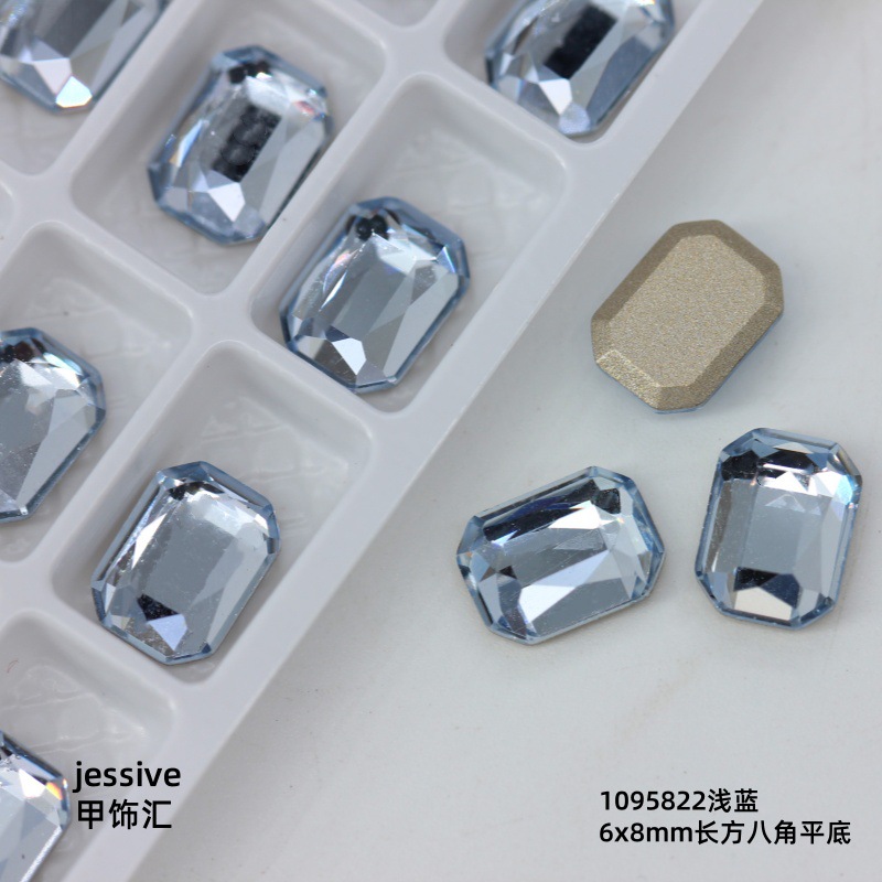 1095822Light blue 6*8mm (k9)