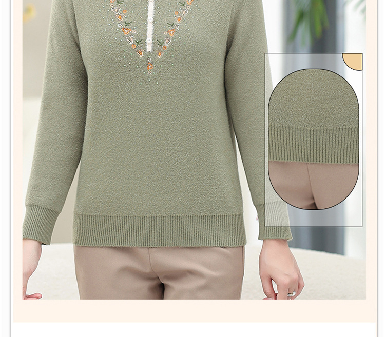 E5899 940K ÁO LEN NỮ TAIRYA MÙA XUÂN THU ĐÔNG TRUNG NIÊN DÀY ẤM THỜI TRANG NỮ G03 SẢN PHẨM MỚI