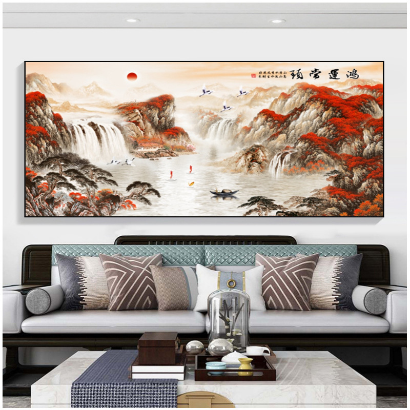 鸿运当头1 / 100*40 PS原木+油画布