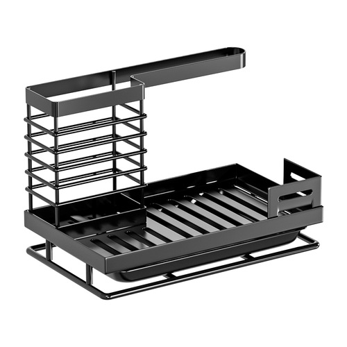 Kitchen Sponge Dish Brush Towel Rack Over-the-Sink Sponge Holder Multifunctional Washing Sponge and Towel Drain Rack