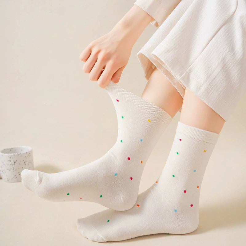 Tide, summer thin Japanese knee socks, mid-length