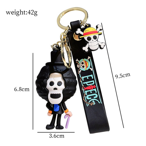 Anime One Piece key chain Luffy Nami Sanji Zoro key chain Dragon Ball doll men and women pendants pendants