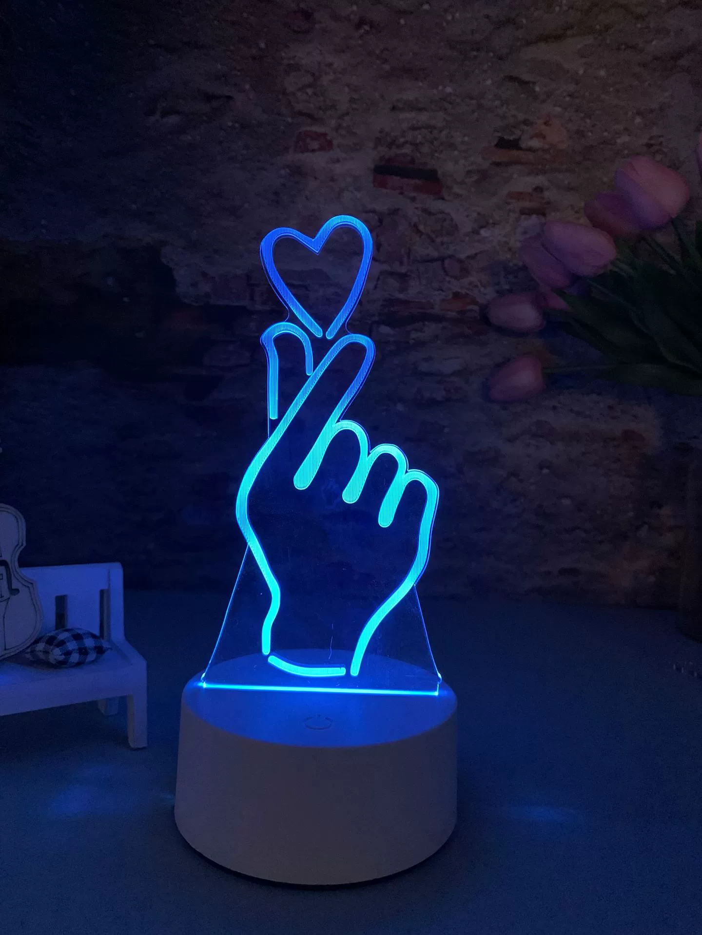 Творческая ночная лампа с сенсорным управлением, настольная лампа с LED подсветкой для кровати, (трансграничная торговля), 3D, пульт дистанционного управления, интернет-знаменитость