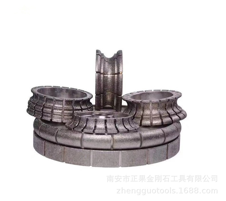 正果金刚石线条异形磨轮大理石电镀轮石材磨边轮大理石电镀轮
