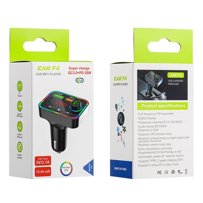 Car mp3: Accessories Factory Car Bluetooth Mp3 - pdf4-qc30-fast-charge