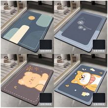 卫生间防滑硅藻泥速干垫子浴室门口吸水垫代发防滑垫厕所洗澡防摔