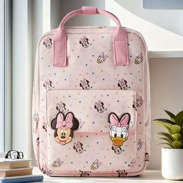 Cross-Border New Lightweight Pink Polka Dot Printed Plastic Buckle Cute and Playful Children's Women's Backpack