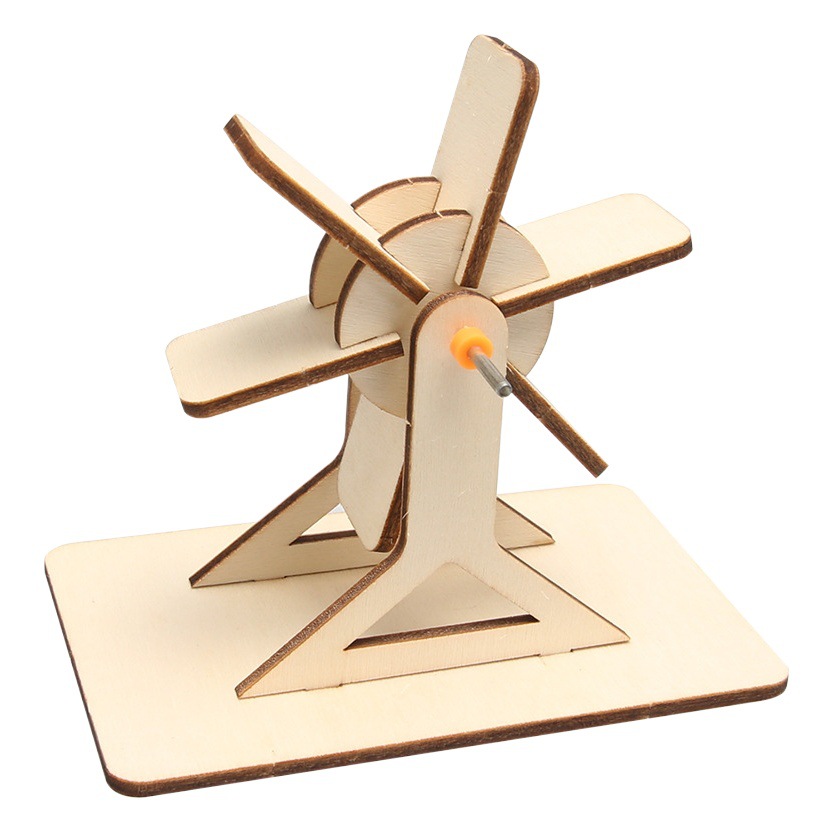 Ciencia y Tecnología pequeña producción joven ciencia pequeño experimento rueda de agua coche ciencia y educación juguetes hechos a mano DIY material paquete