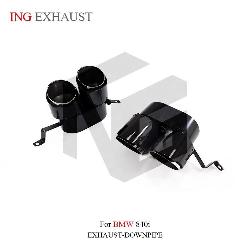 Suitable for BMW 840i dual outlet carbon fiber exhaust pipe rear bumper sports muffler tailpipe