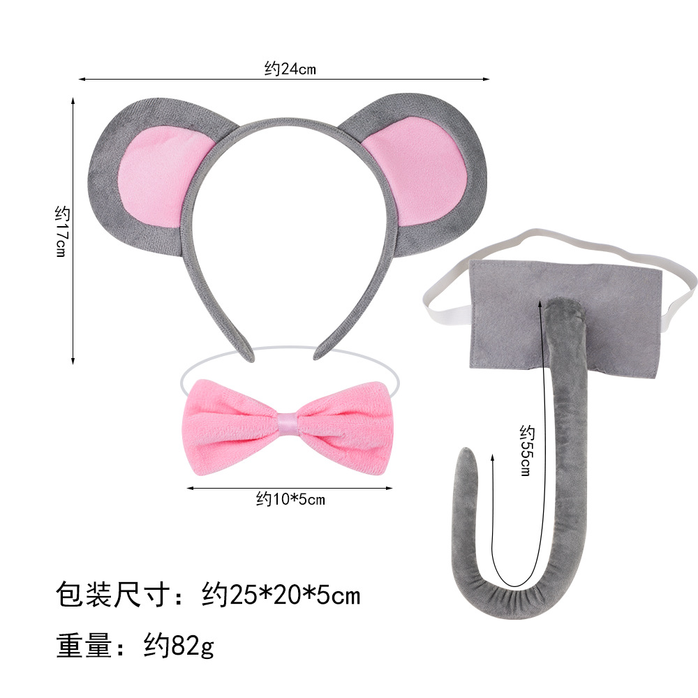 Nuevo tocado de animales de Halloween suministro transfronterizo Venta caliente diadema de ratón lindo Mickey Mouse diadema oreja