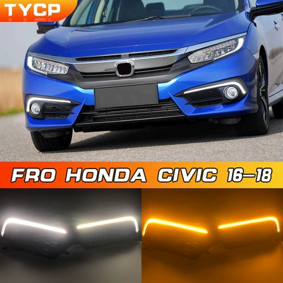 Suitable for 16-18 Tenth Generation Civic Daytime Running Lights Hondacivic Daytime Running Lights