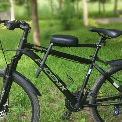 Suitable for Bicycles, Mountain Bikes, Child Seats, Front-Mounted Universal Folding Bikes, Curved Beam Bikes, Infants and Babies (Child seat shed) - black-single-seat-can-be-adjusted-front-and-rear-default-item