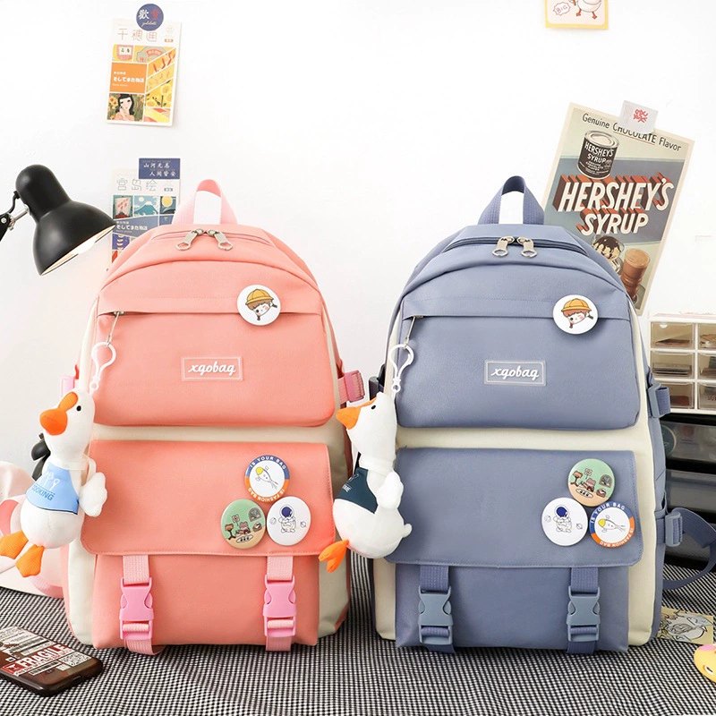 Set, school bag, shoulder bag, backpack, 4 piece set, for secondary school, for students, wholesale
