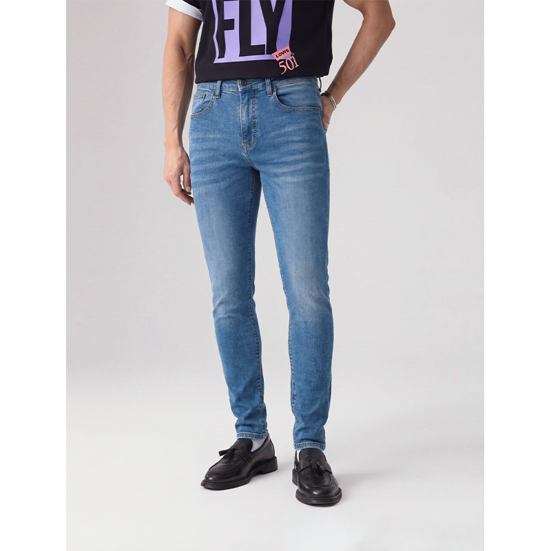 Treasure of the Store, Popular Export Item, Heavy-Duty Washed Slim-Fit Jeans for Men, Casual Trendy Skinny Pants